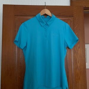 NWOT Women’s Under Armour Golf Polo Blue Medium